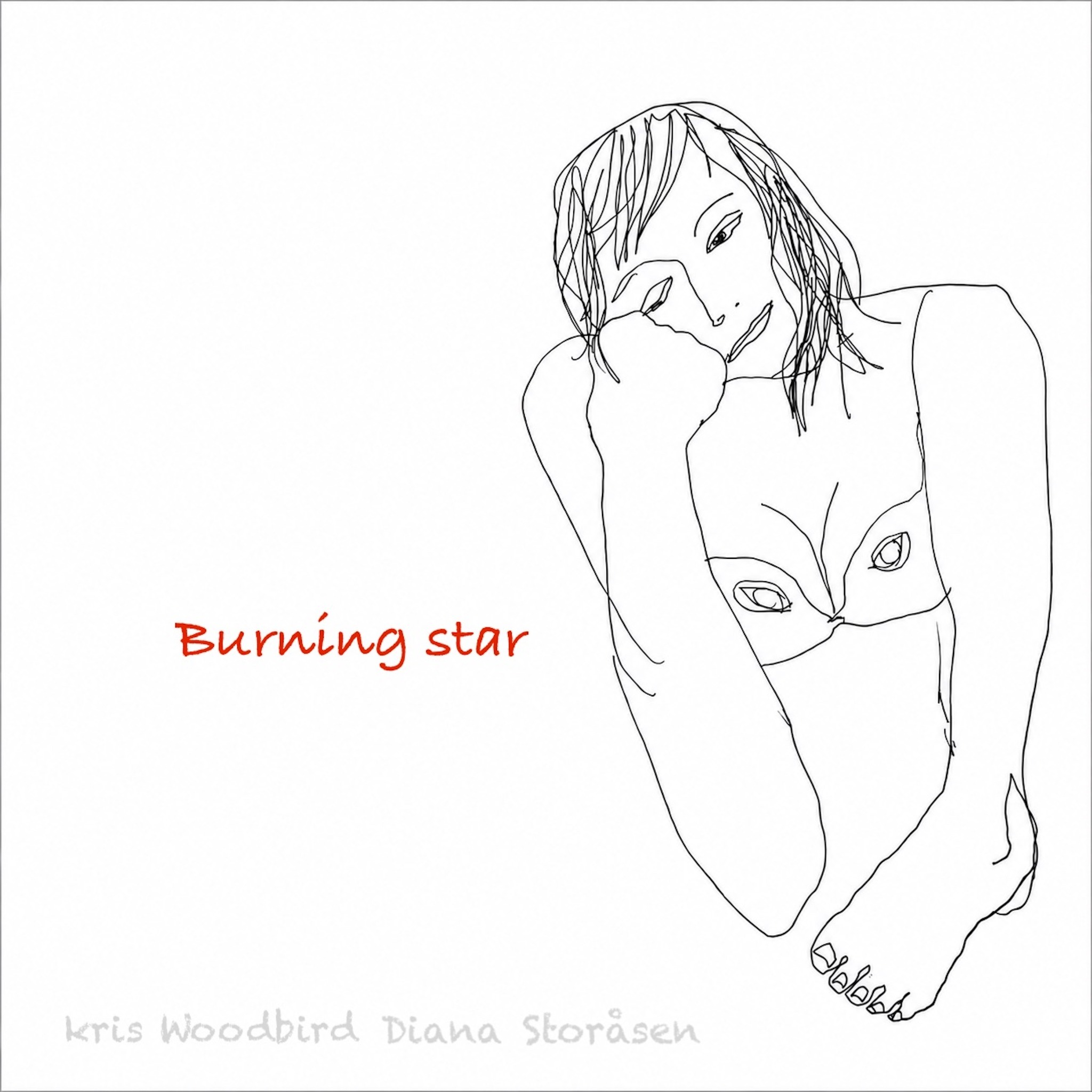 Burning Star cover artwork by Diana Storåsen and Kris Woodbird